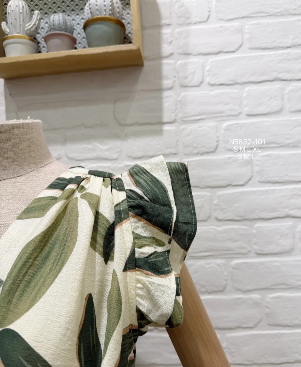 Vestido estampado lazo cinturón