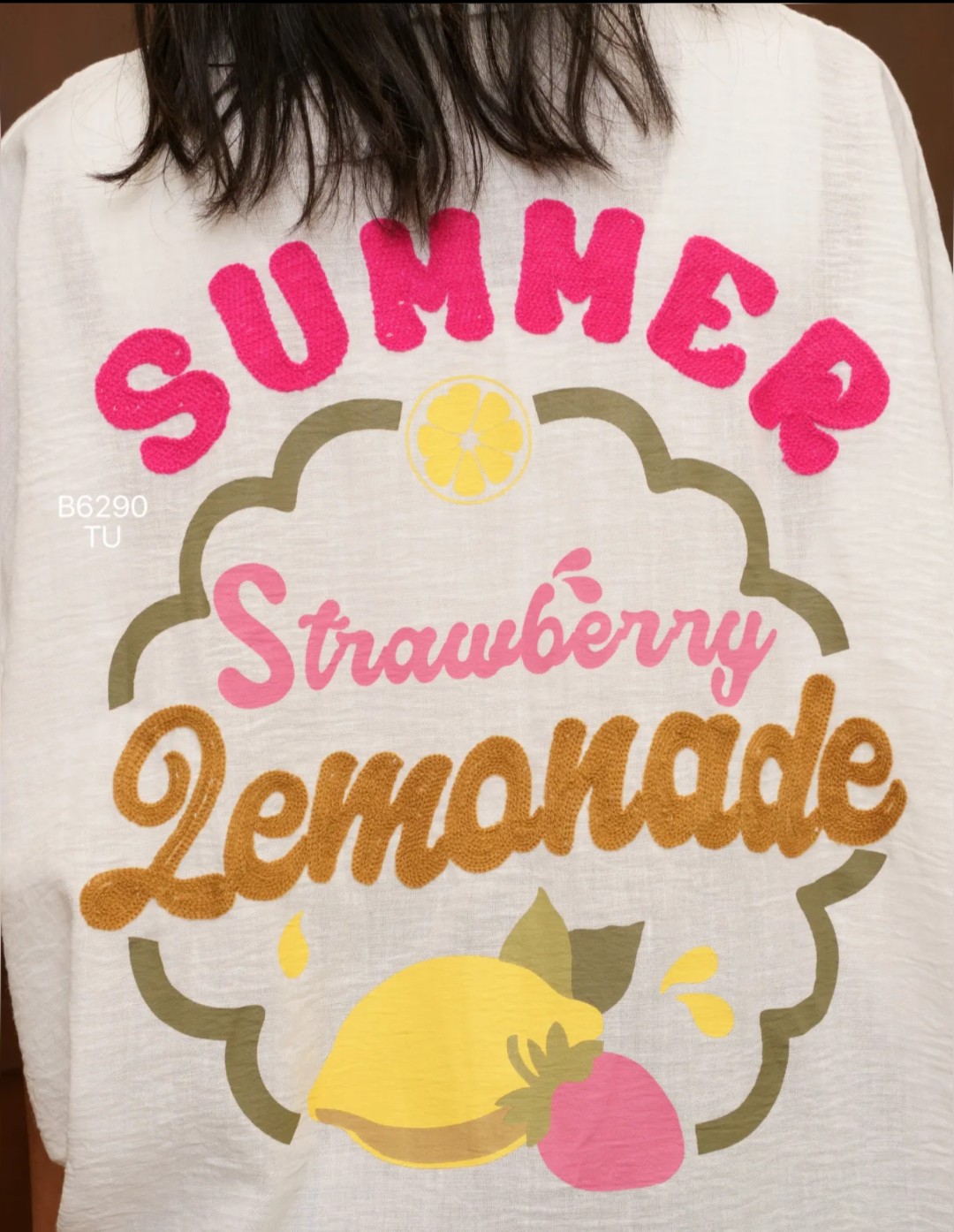 Camisa estampada Hello Summer