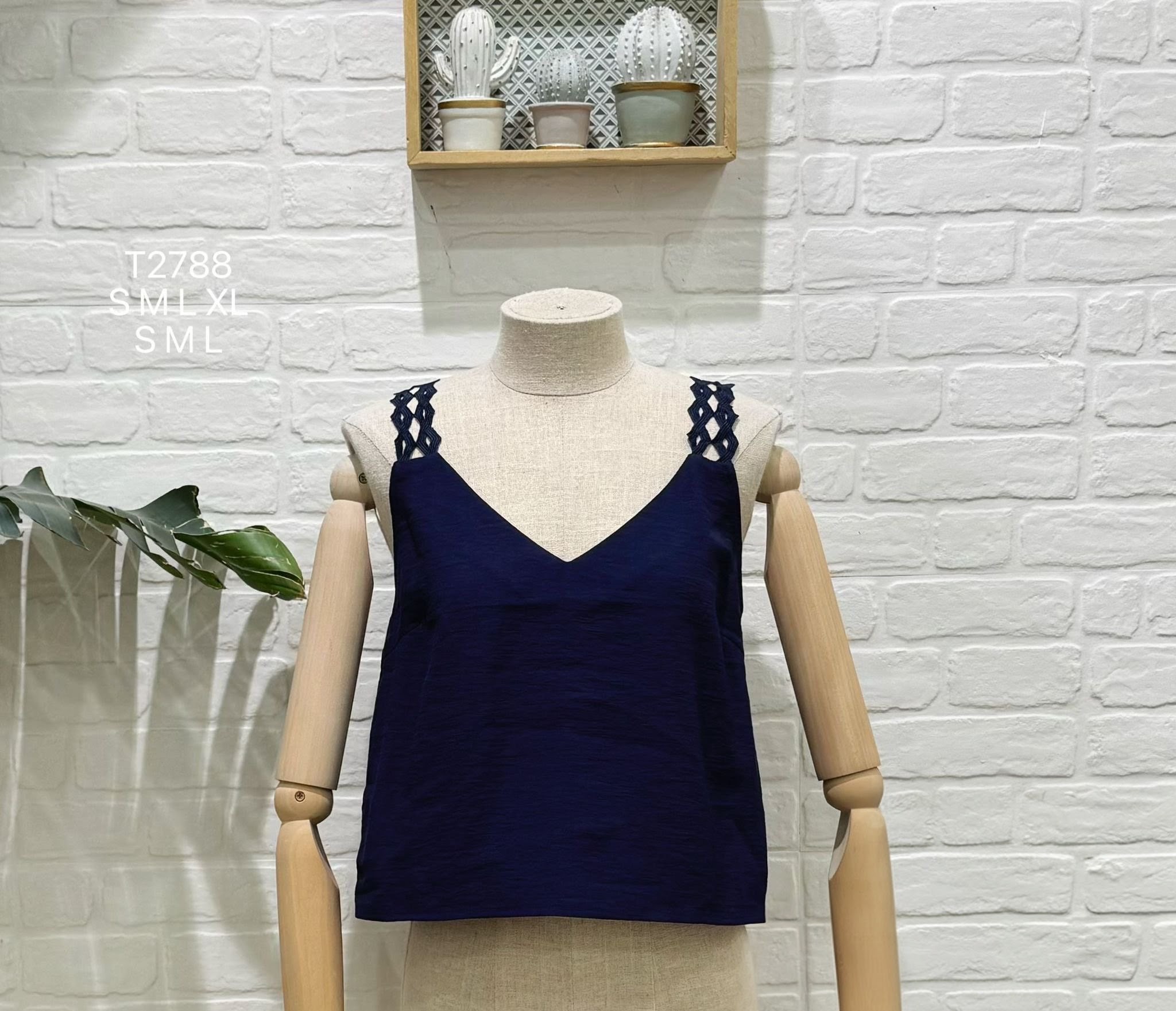 Top tirantes Azul Marino